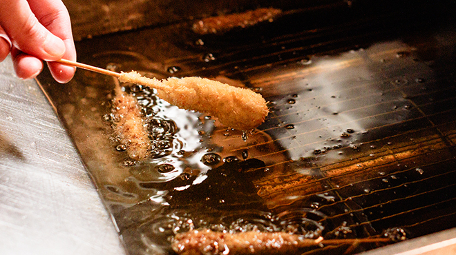 名物・串カツを
心ゆくまで